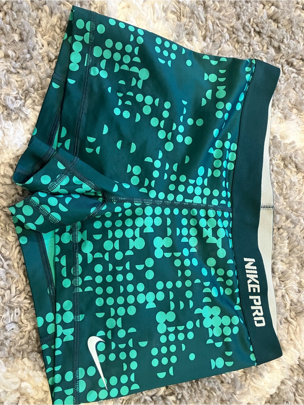 Teal Nike Pro Shorts